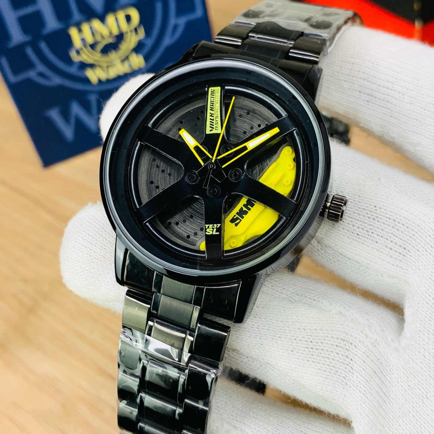 SKMEI 1787 - Rotating Wheel Rim Watch For Men's - Jewelsoftime