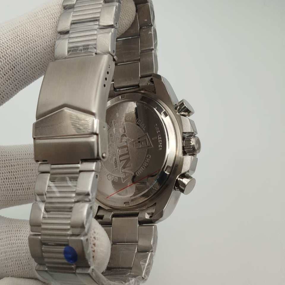 FESTINA STAINLESS STEEL MAN'S WATCH – HEAVY WEIGHT 700GM, ROTATING BEZEL, FULLY FUNCTIONAL DIAL - Jewelsoftime