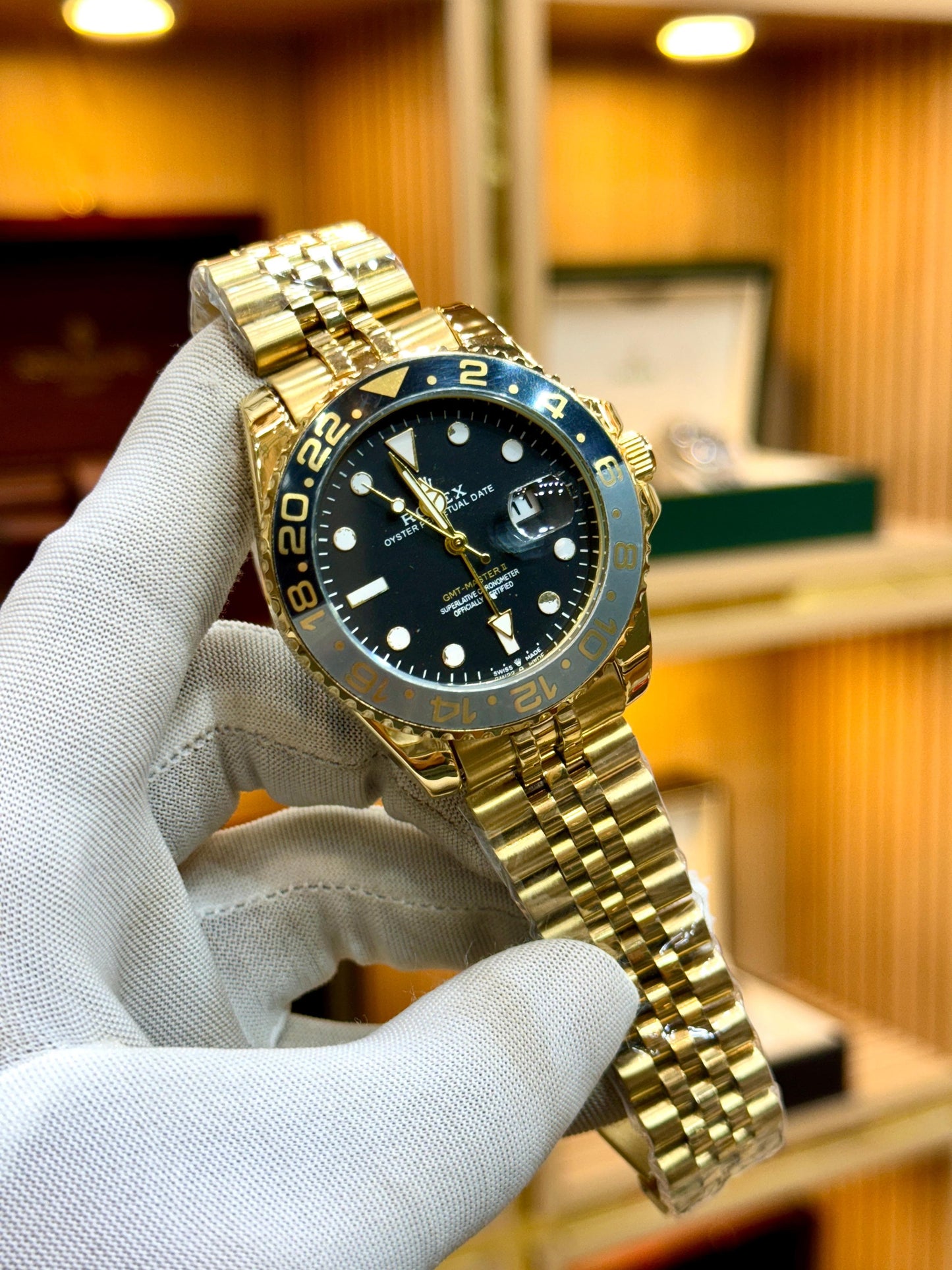 Rolex Men Watch GMT Luxurious - Jewelsoftime