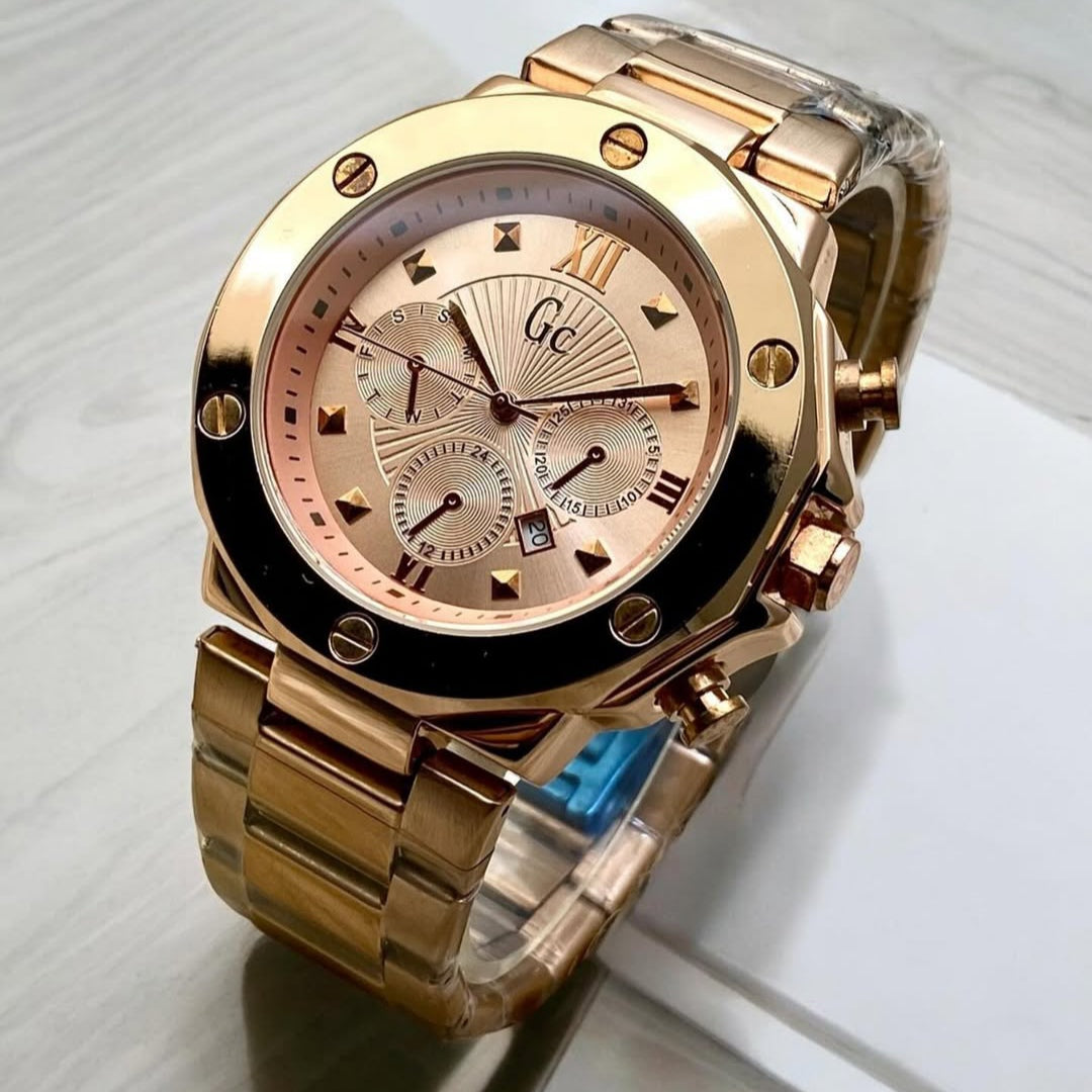 GC Gents Collection – Timeless Stainless Steel Watches with Butterfly Back Lock - Jewelsoftime