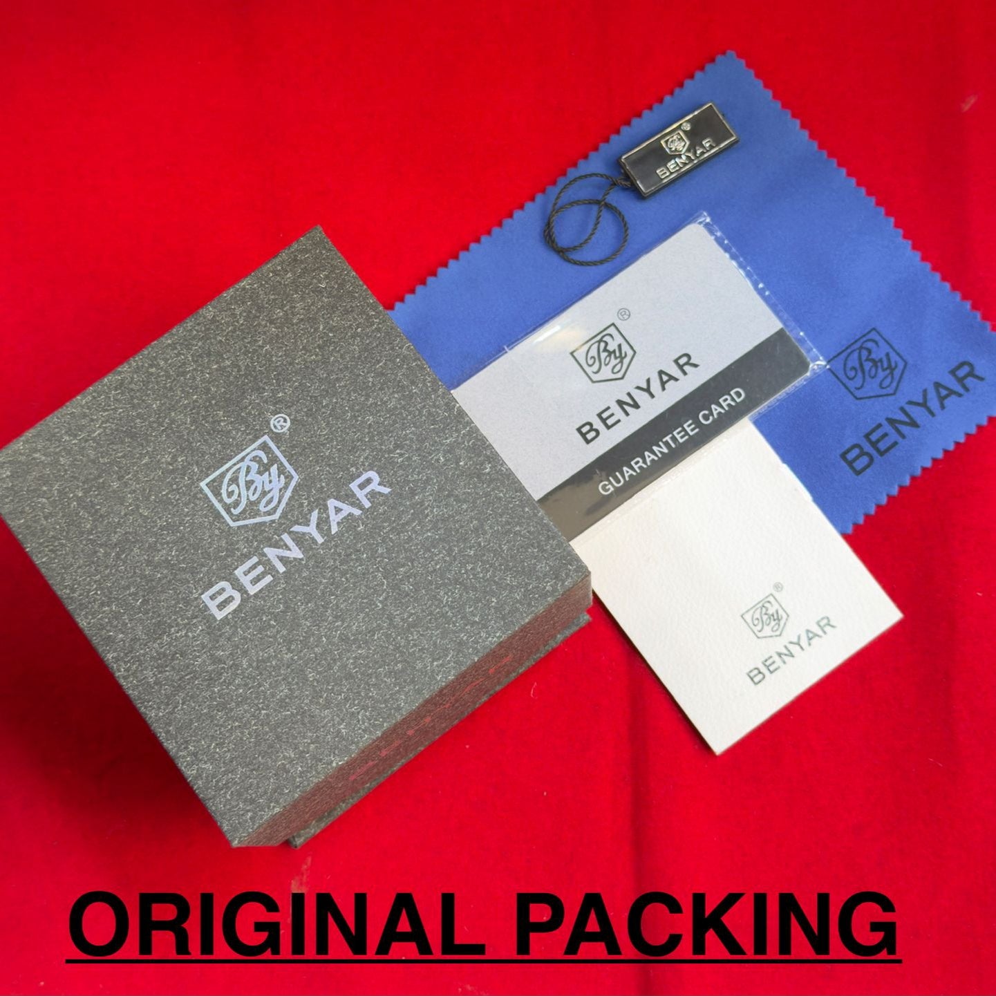 BENYAR Men’s Premium Chronograph Watch Steel Chain Quartz Movement Date Working Master Lock - Jewelsoftime