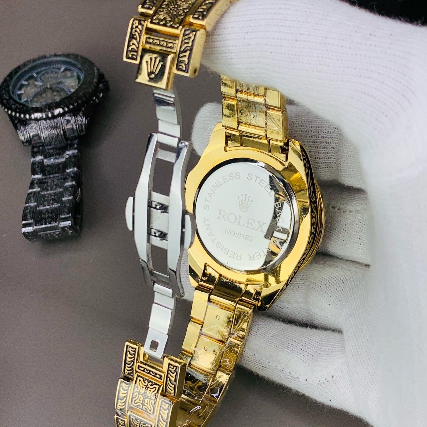 ROLEX ENGRAVING MODEL CHAIN WATCH - Jewelsoftime