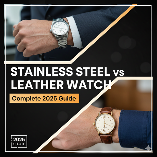 Stainless Steel vs Leather Watch – Konsi Best Hai? (2025 Guide)