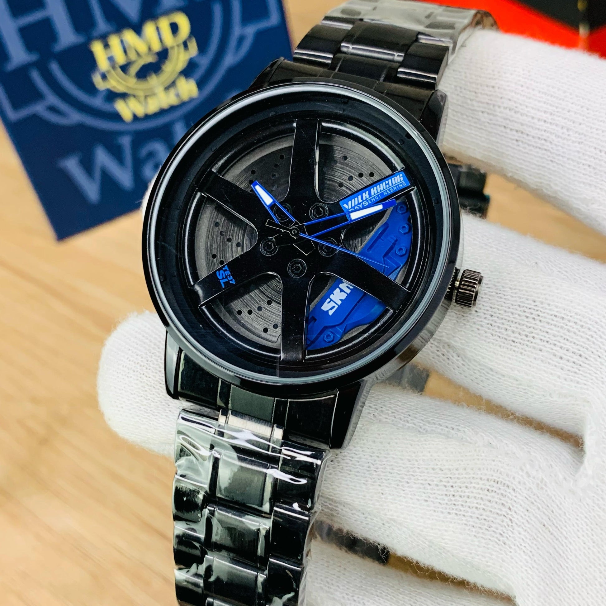 SKMEI 1787 - Rotating Wheel Rim Watch For Men's - Jewelsoftime