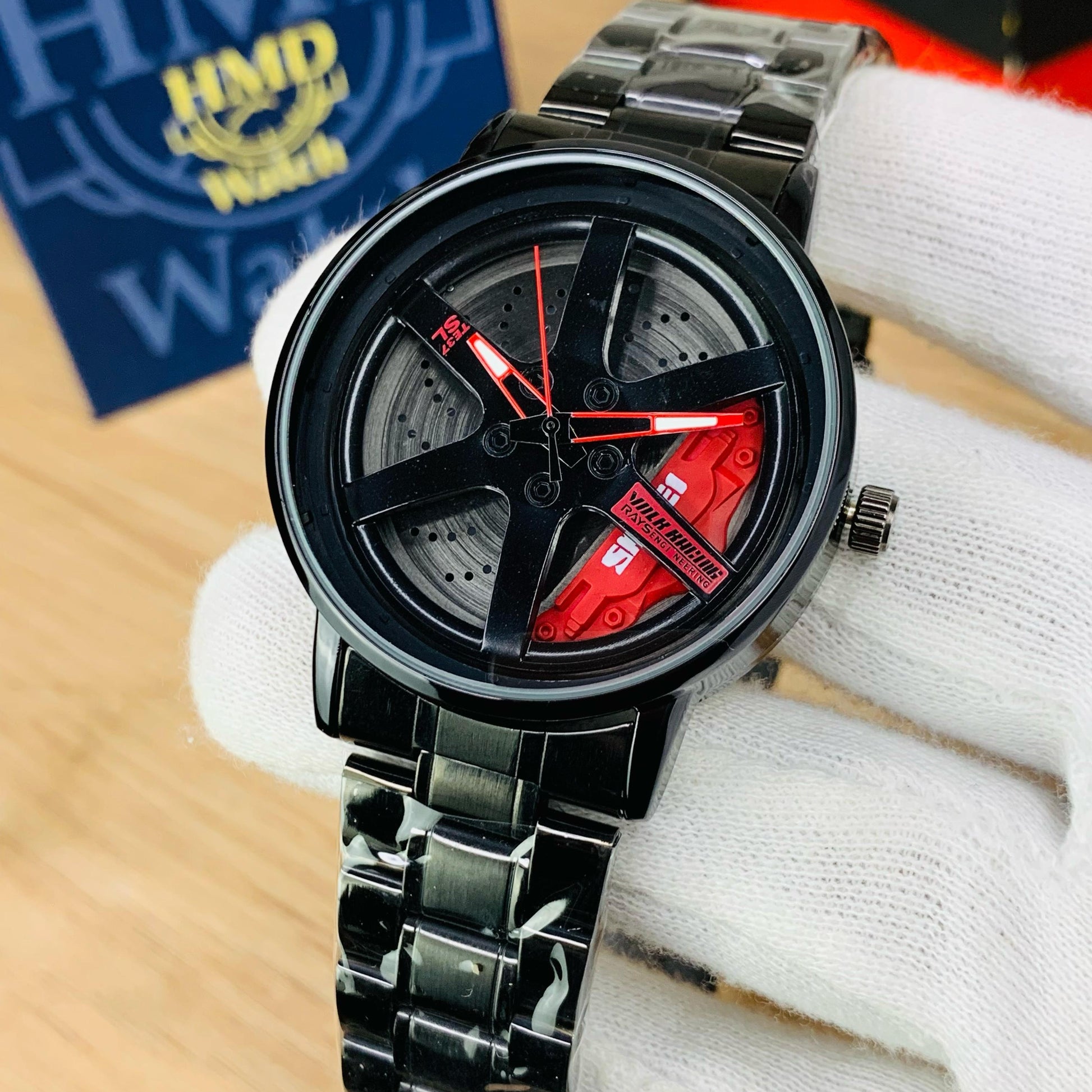 SKMEI 1787 - Rotating Wheel Rim Watch For Men's - Jewelsoftime