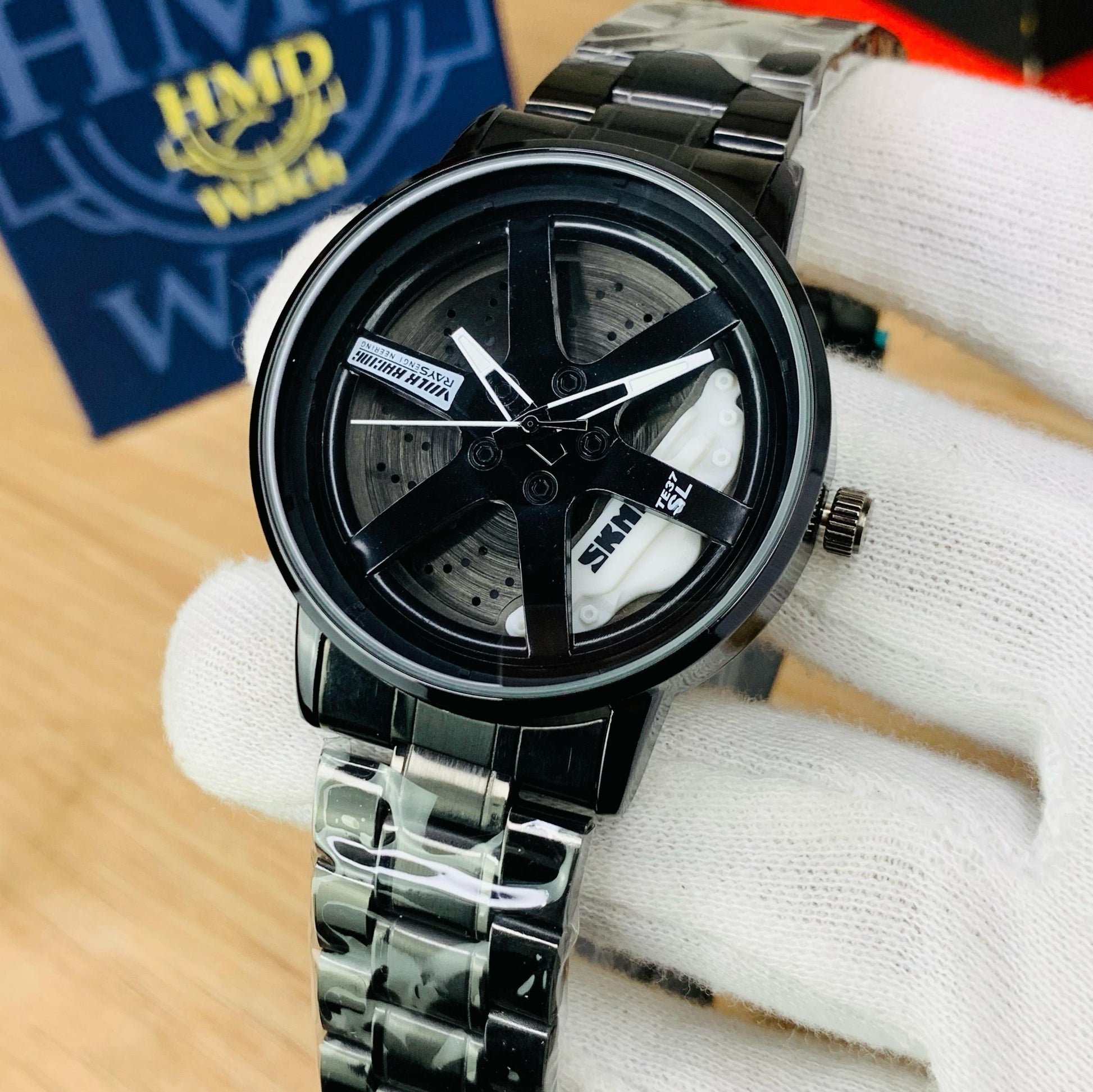 SKMEI 1787 - Rotating Wheel Rim Watch For Men's - Jewelsoftime
