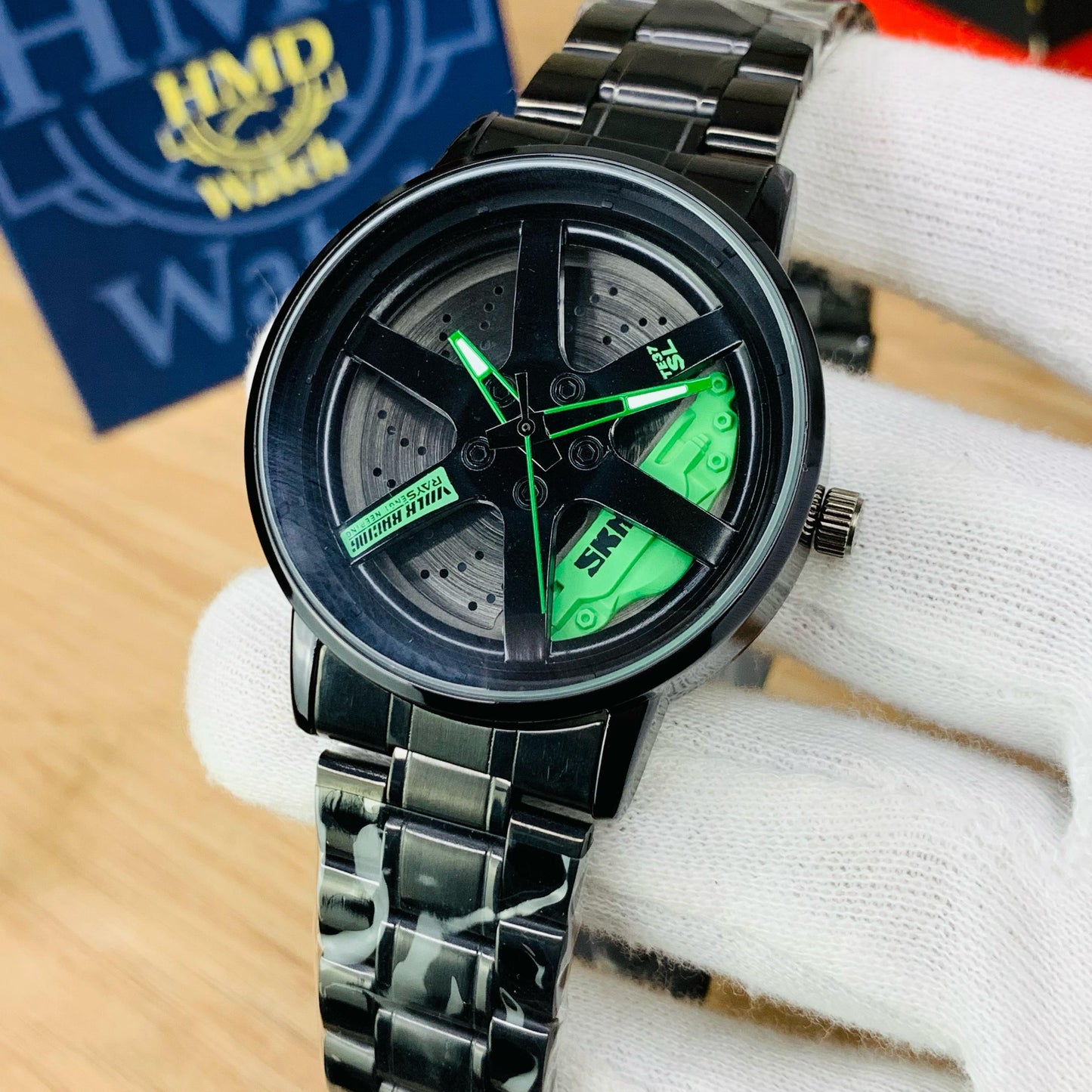 SKMEI 1787 - Rotating Wheel Rim Watch For Men's - Jewelsoftime