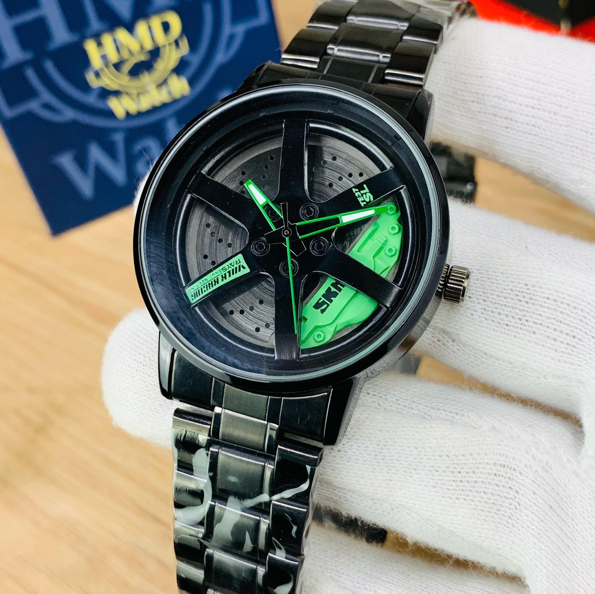 SKMEI 1787 - Rotating Wheel Rim Watch For Men's - Jewelsoftime