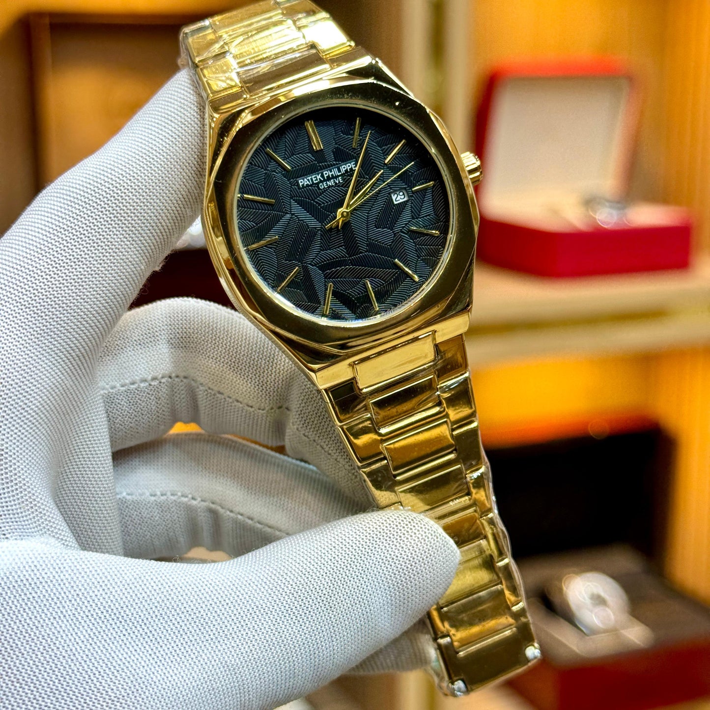 PATEK PHILLIPE (PP) - QUARTZ MOVEMENT - Geneve Chain Wrist Watch For Men's - Jewelsoftime