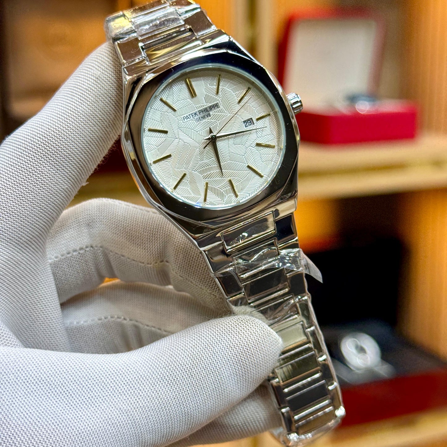 PATEK PHILLIPE (PP) - QUARTZ MOVEMENT - Geneve Chain Wrist Watch For Men's - Jewelsoftime