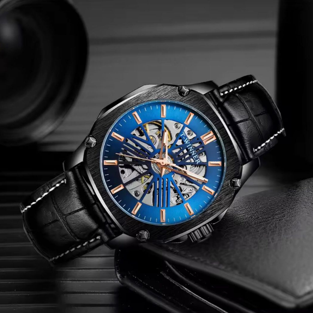 T WINNER CLASSIC DESIGNER SKELETON MEN'S WATCH - Jewelsoftime