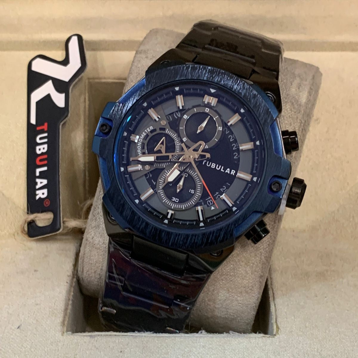 Tubular Premium Quartz Movement-Men's Watch Date Working Stainless Steel Chain Chronograph Working - Jewelsoftime