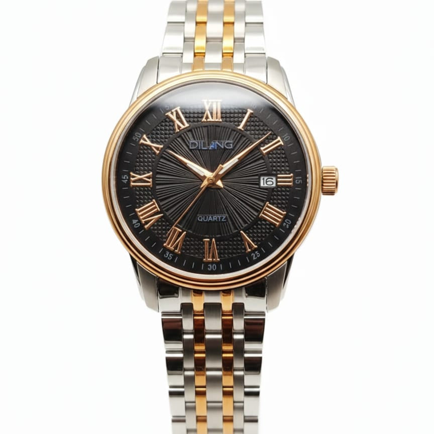 DILANG ORIGINAL-Men's Watch Date Working Stainless Steel Chain Japan Machine - Jewelsoftime