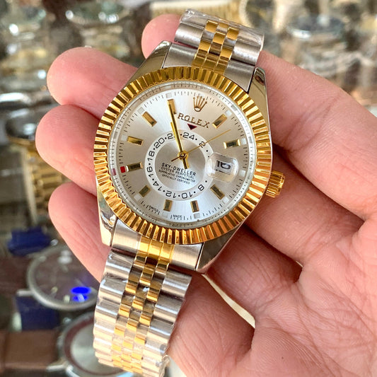 NEW ROLEX SKY DOLLAR MODEL MEN'S WATCH – PREMIUM STEEL WATCH WITH DATE FUNCTION & AUTOMATIC MOVEMENT - Jewelsoftime