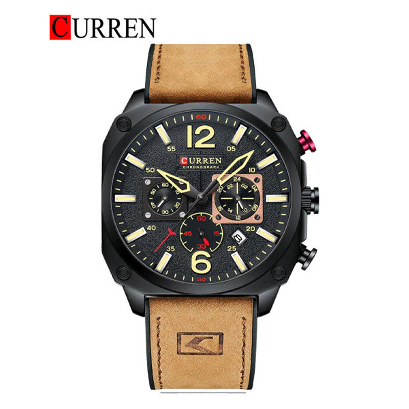 CURREN Original [Brand Leather Straps Wrist Watch For Men] - Jewelsoftime