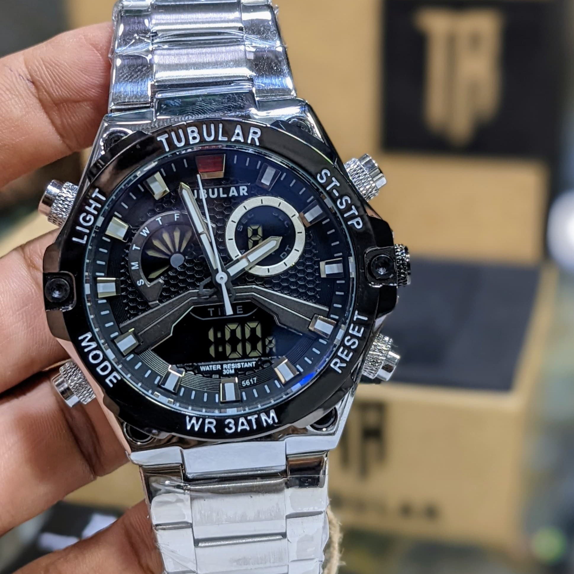 ORIGINAL TUBLAR DUAL TIME SPORTS MEN'S WATCH - Jewelsoftime