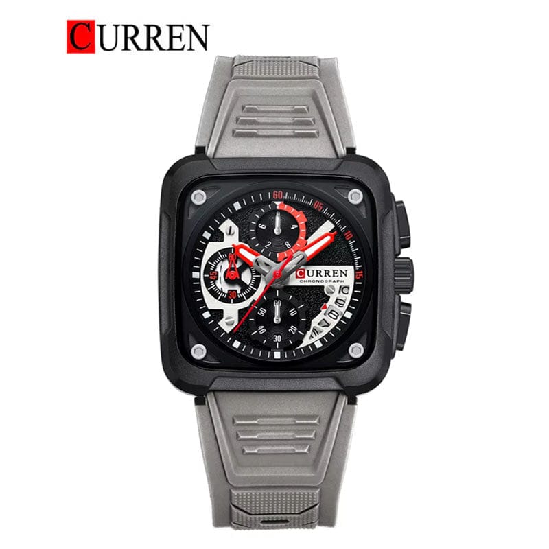 CURREN Original Brand Rubber Straps Wrist Watch For Men - Jewelsoftime