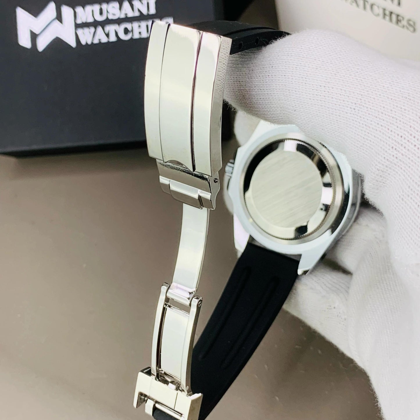 ROLEX MEN'S WATCH DATEJUST WITH RUBBER STRAP - Jewelsoftime