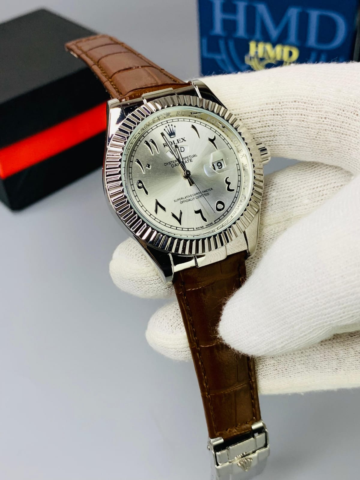 Rolex Arabic Men Watch Date Working - Jewelsoftime