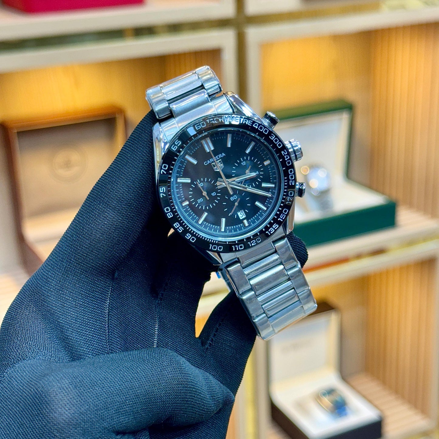 CARRERA CHRONOGRAPH WORKING - QUARTZ MOVEMENT - GREAT QUALITY MEN'S WATCH - BUSINESS EDITION - Jewelsoftime