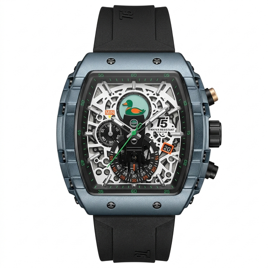 T5 Inner Dial Working Metal Body Rubber strap Date Working Mens Watch - Jewelsoftime