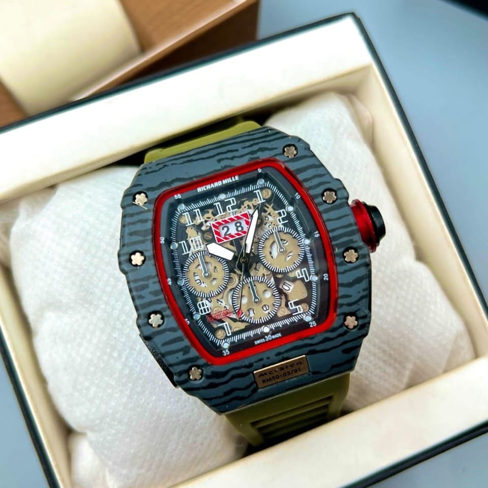 RICHARD MILLE MEN'S WATCH - DATE WORKING - MOST POPULAR MODEL - Jewelsoftime