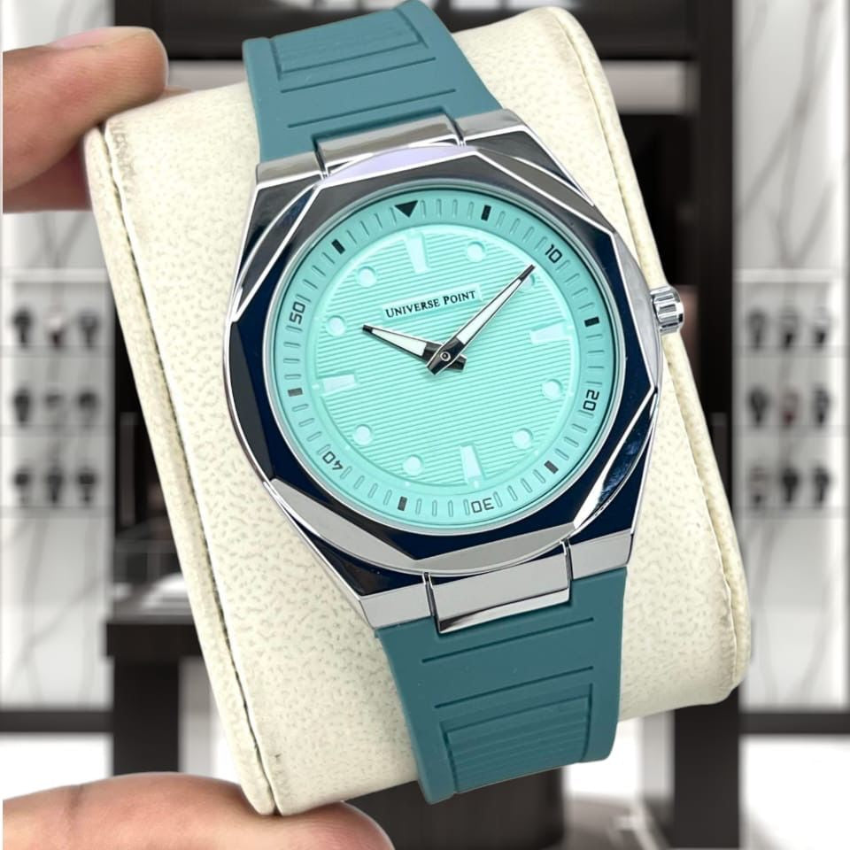 Universal Point U.P (Original) Men's Watch Quartz Movement-Rubber Strap With Magnetic Lock - Jewelsoftime