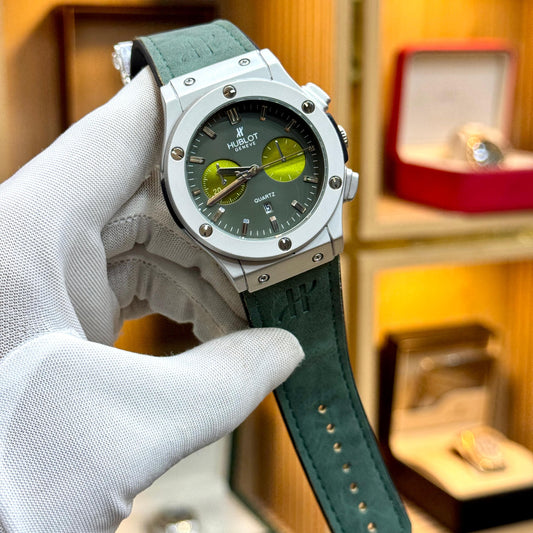 HUBLOT PREMIUM WATCH MEN'S WATCH – LIMITED STOCK | QUARTZ MOVEMENT | RUBBER STRAP | TOP QUALITY FINISHING - Jewelsoftime