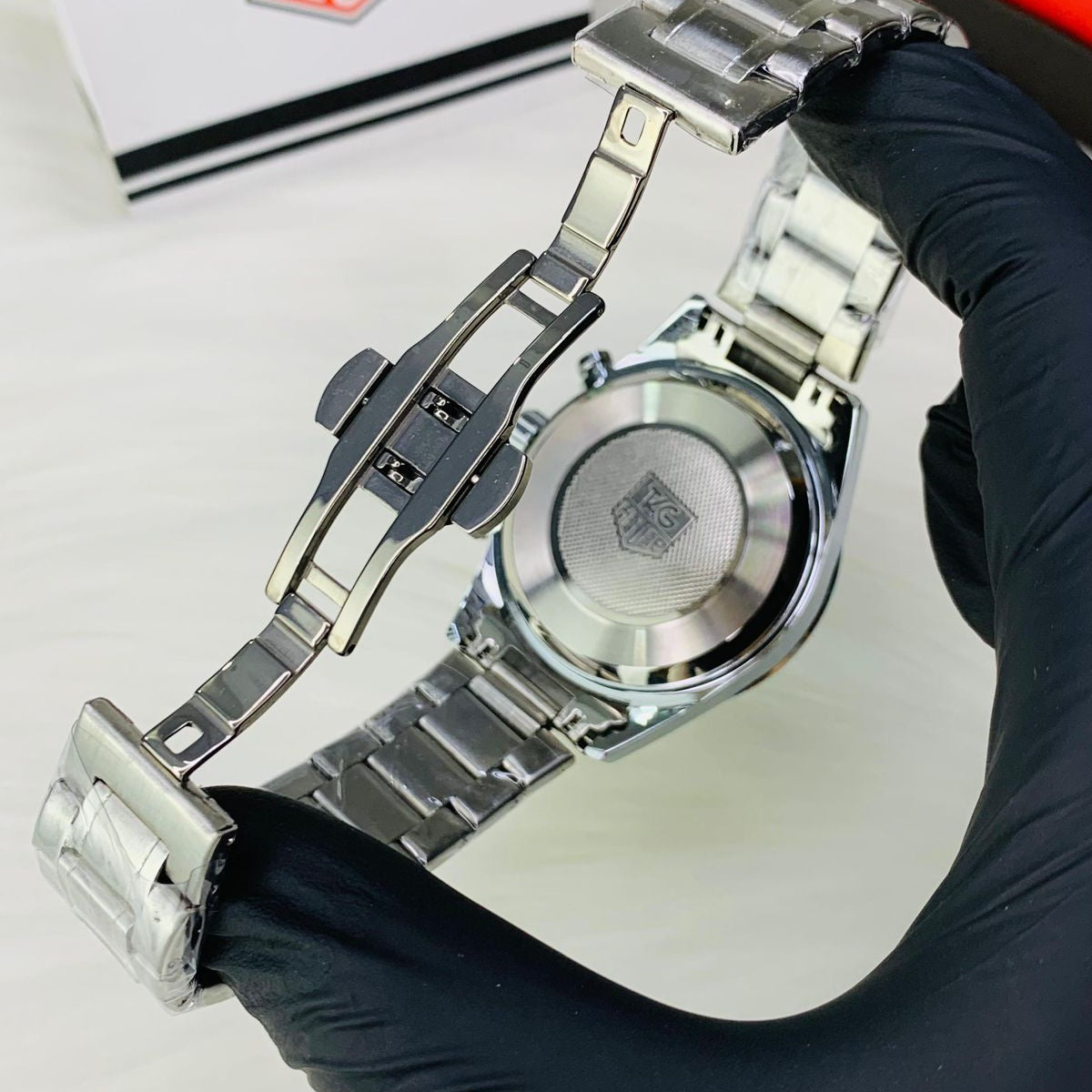 Tag Heuer Quartz Movement Master Lock Stainless steel Mens Watch - Jewelsoftime