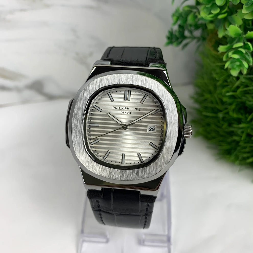 PATEX PHILLIP MEN'S WATCH LEATHER STRAP WITH MASTER LOCK - Jewelsoftime