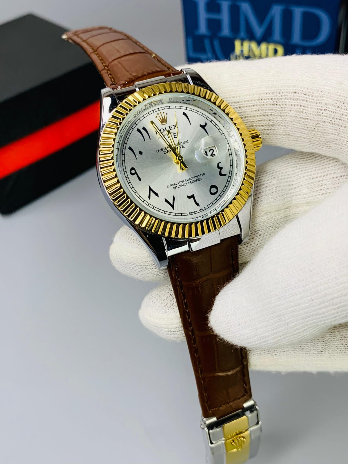 Rolex Arabic Men Watch Date Working - Jewelsoftime