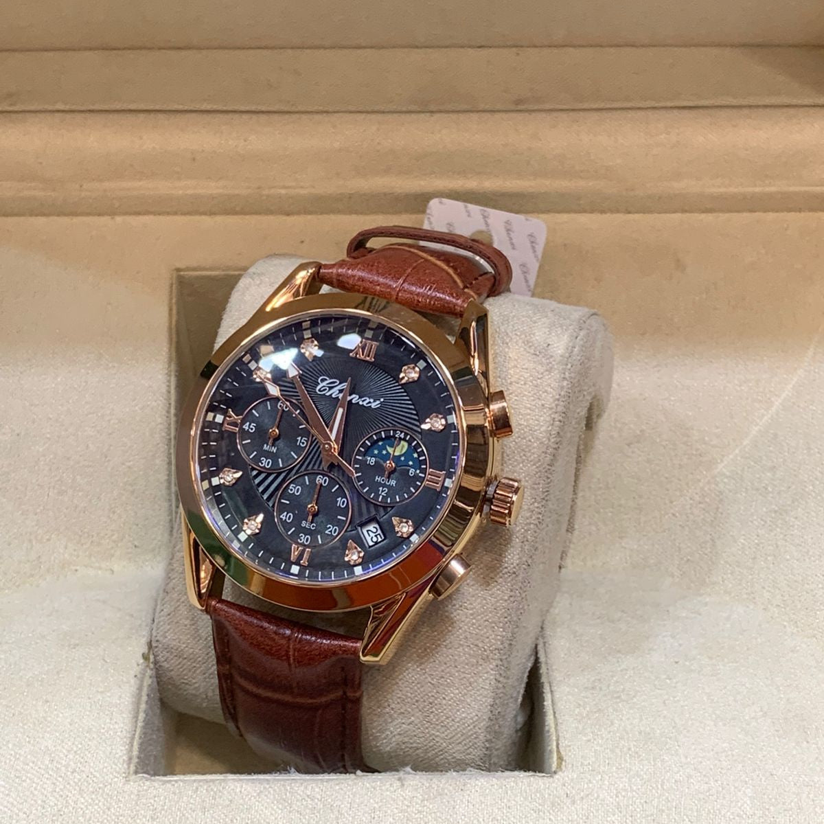 CHENXI Leather-Strap Men's Watch - Jewelsoftime