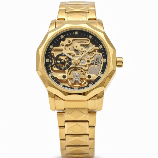 Forsining 199 Skeleton Watch Tourbillon Movement Automatic Square Mechanical Men's Watches Stainless Steel Case - Jewelsoftime