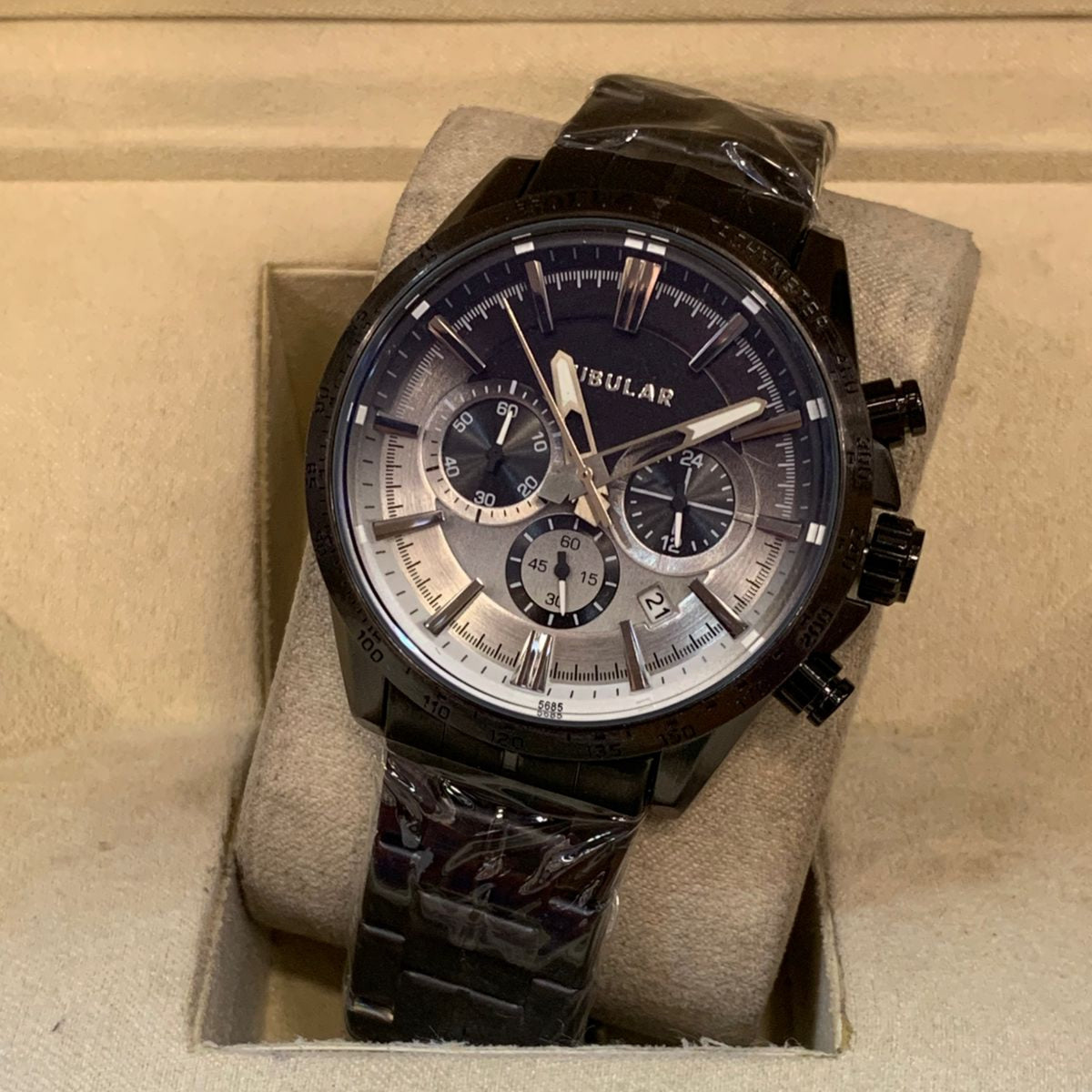 Tubular Premium Quartz Movement-Men's Watch Date Working Stainless Steel Chain Chronograph Working - Jewelsoftime