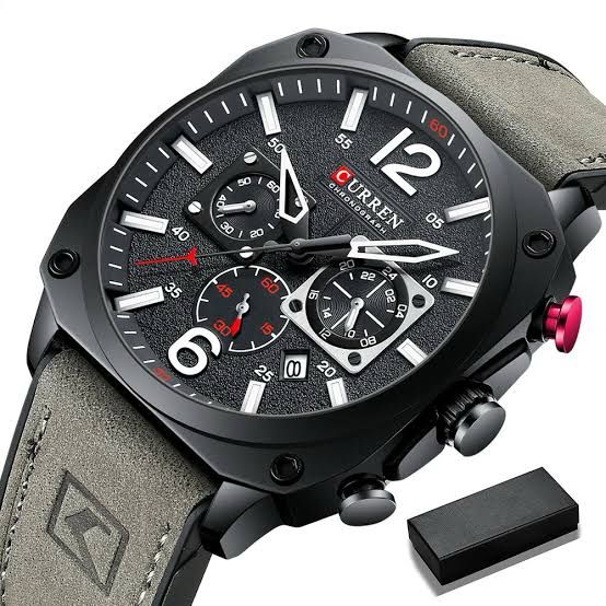 CURREN Original [Brand Leather Straps Wrist Watch For Men] - Jewelsoftime