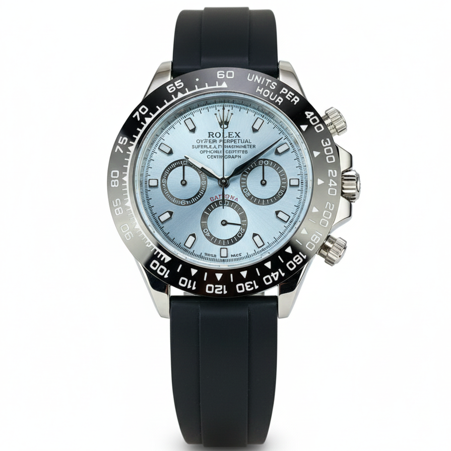 Rolex Daytona | Chrono working | Rubber Strap - Jewelsoftime