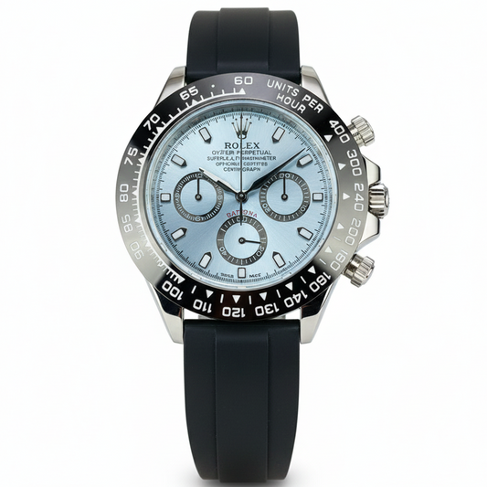 Rolex Daytona | Chrono working | Rubber Strap - Jewelsoftime