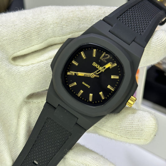 SKMEI 1717 ORIGINAL MEN'S WATCH – NAUTILUS DESIGN, QUARTZ MOVEMENT, SILICONE STRAP - Jewelsoftime