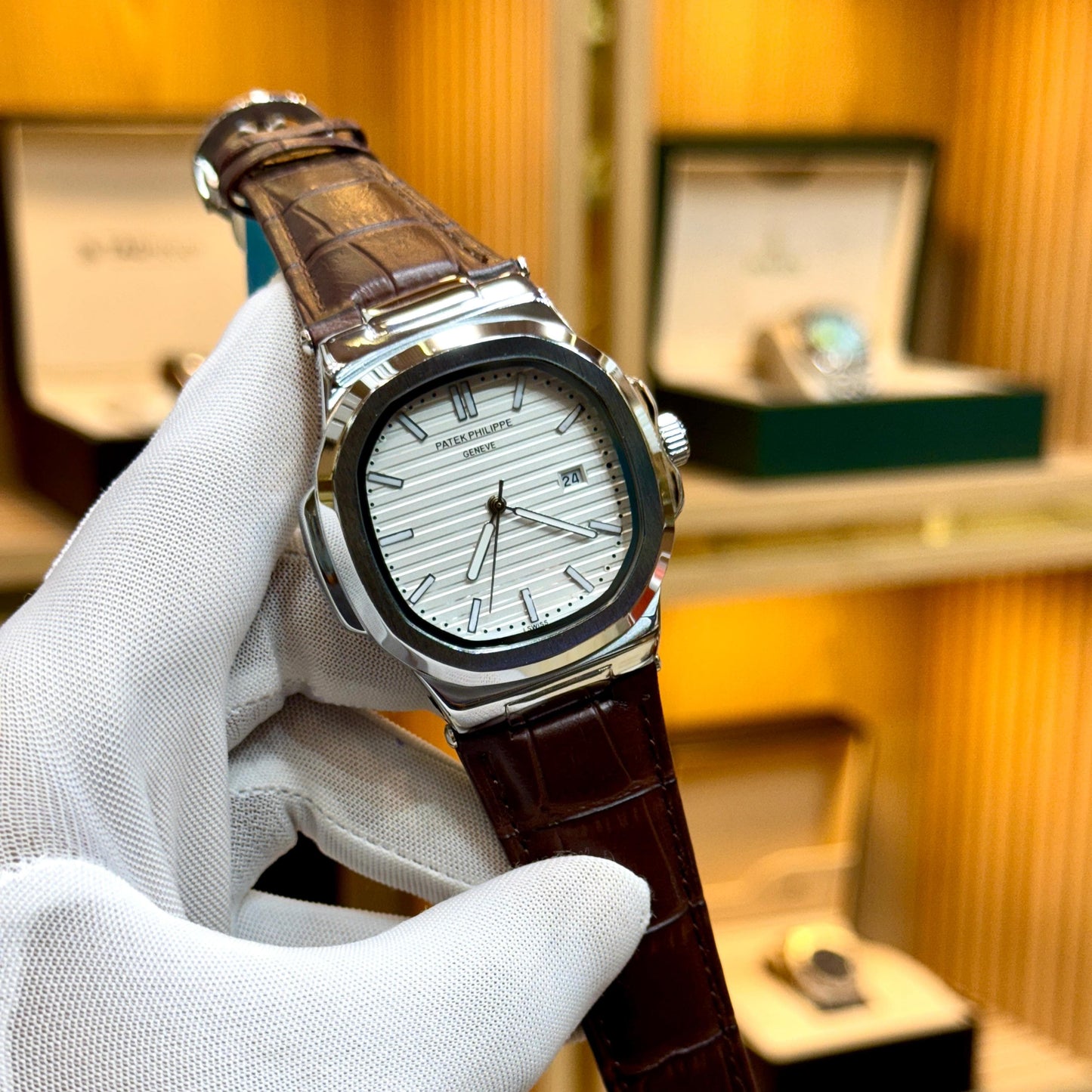 LEATHER EDITION PATEK – PREMIUM QUARTZ TIMEPIECE - Jewelsoftime