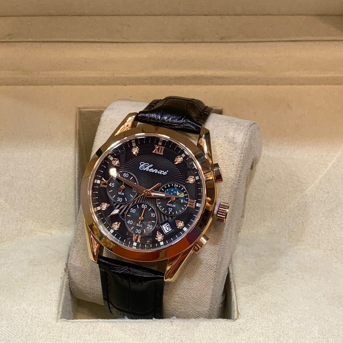 CHENXI Leather-Strap Men's Watch - Jewelsoftime