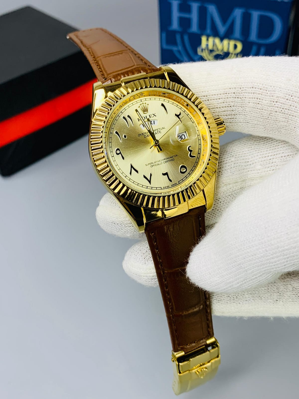 Rolex Arabic Men Watch Date Working - Jewelsoftime