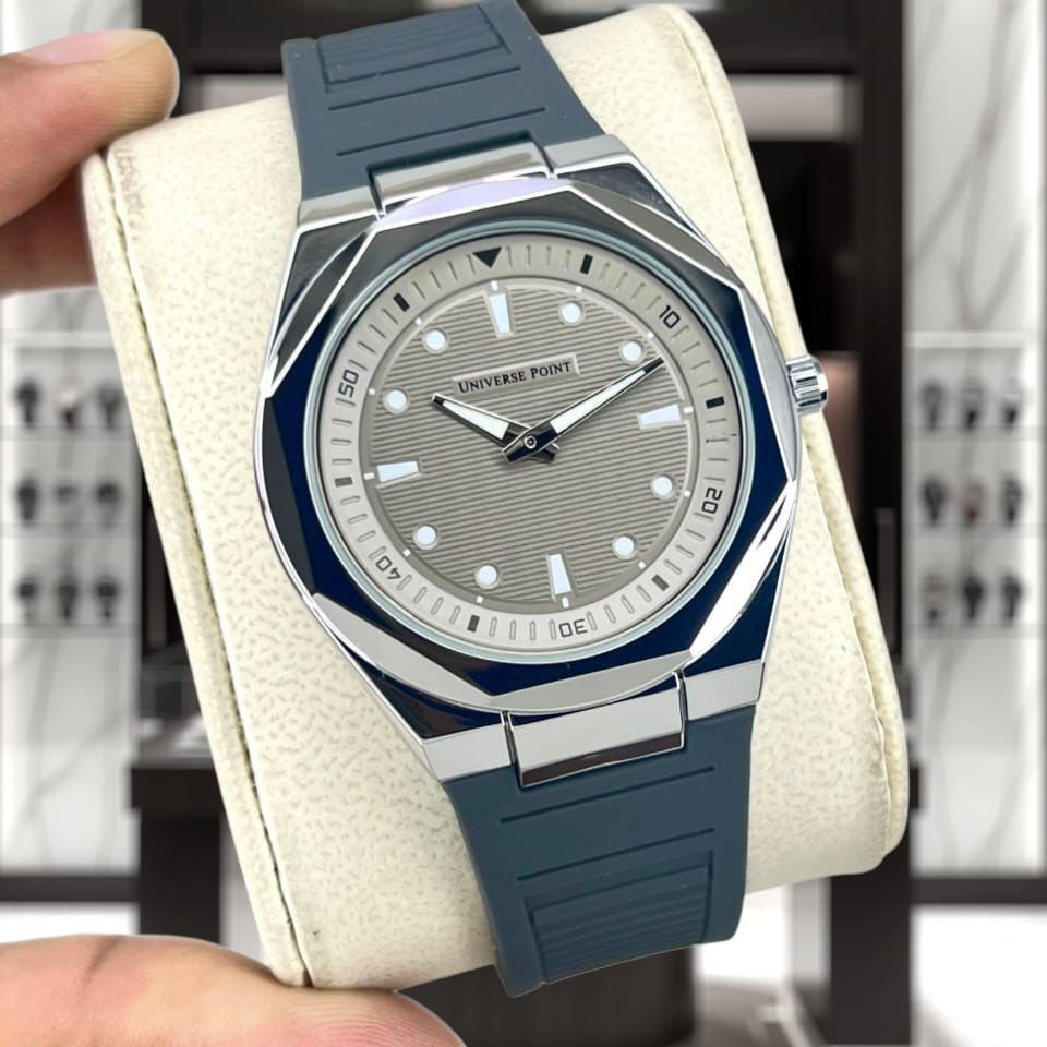 Universal Point U.P (Original) Men's Watch Quartz Movement-Rubber Strap With Magnetic Lock - Jewelsoftime