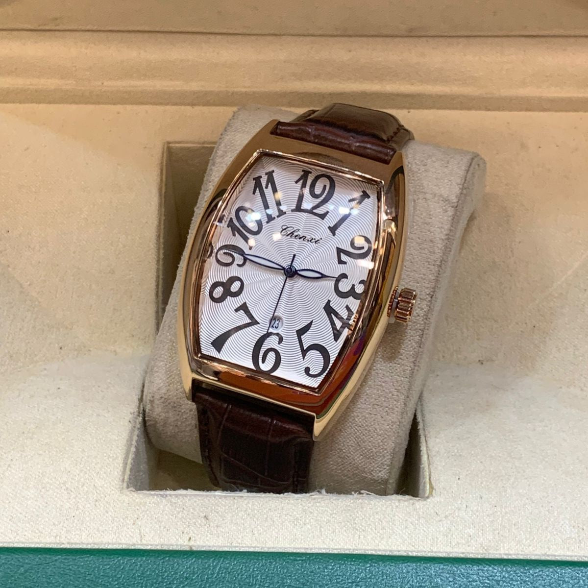 Chenxi 8217 Original-Men's Watch Leather Strap Date Working - Jewelsoftime