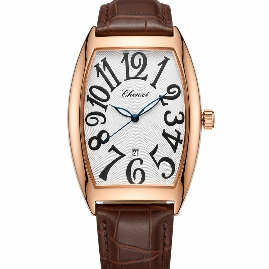 Chenxi 8217 Original-Men's Watch Leather Strap Date Working - Jewelsoftime