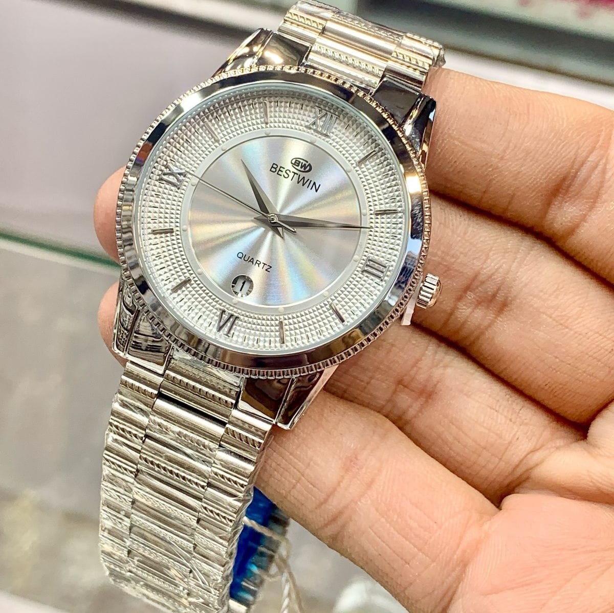 BESTWIN ORIGINAL WATCH
STAINLESS STEEL CHAIN DATE WORKING - Jewelsoftime