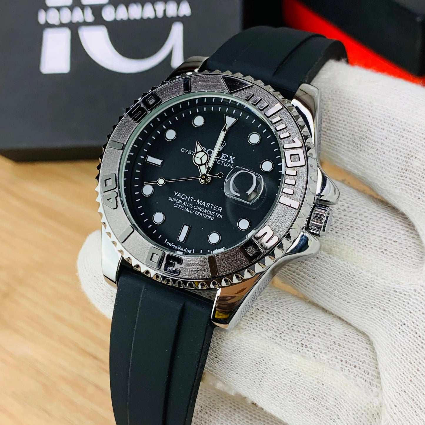 ROLEX MEN'S WATCH DATEJUST WITH RUBBER STRAP - Jewelsoftime