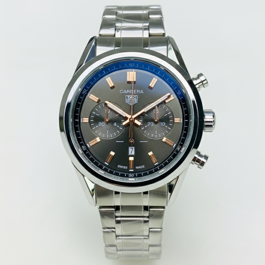 Tag Heuer Quartz Movement Master Lock Stainless steel Mens Watch - Jewelsoftime