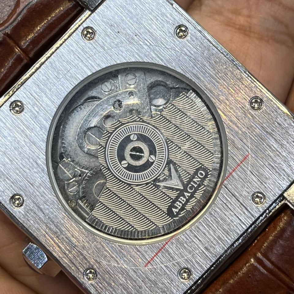 ABBACINO MOONGRAPH TANK AUTOMATIC MEN'S WATCH - Jewelsoftime