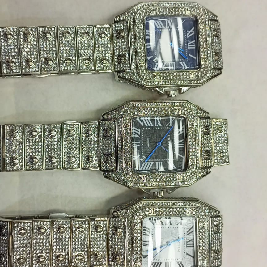 CARTIER VZ-25 DIAMOND-STUDDED LUXURY MEN'S WATCH – ELEGANCE & PRECISION - Jewelsoftime