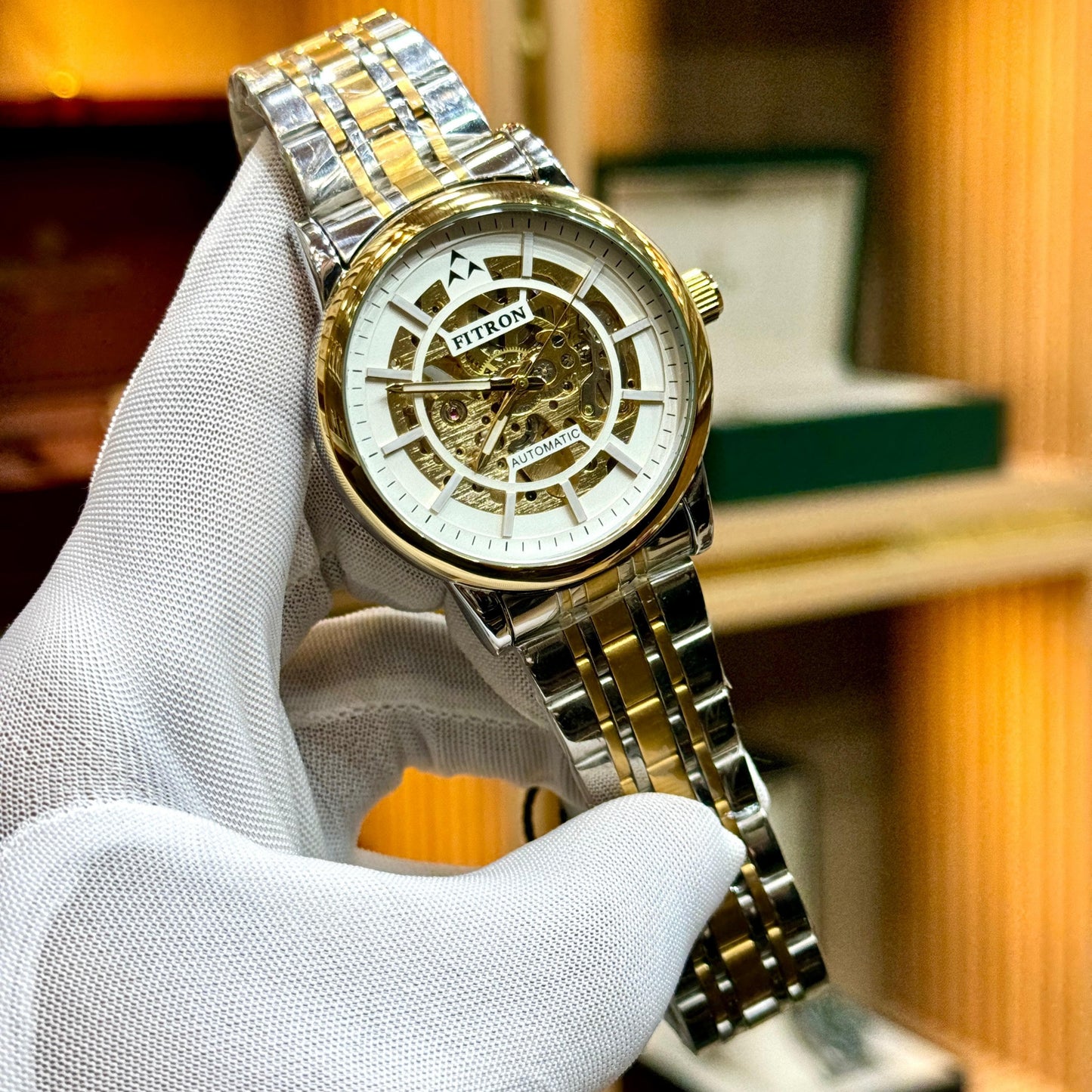 FITRON Original Automatic Skeleton Watches FOR MEN'S - Jewelsoftime